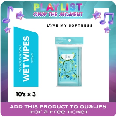 WATSONS - Invigorating Wet Wipes Ocean Scented 3x10 Sheets