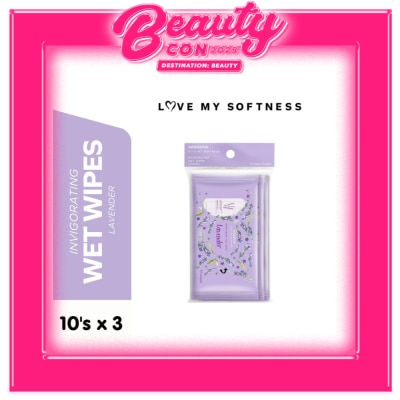 WATSONS Invigorating Wet Wipes Lavender Scented 3x10 Sheets