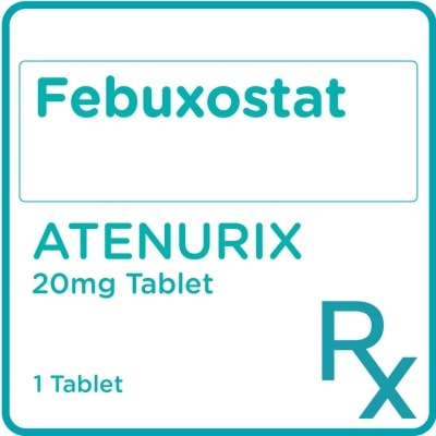 ATENURIX Febuxostat 20 mg 1 film-coated Tablet [PRESCRIPTION REQUIRED]