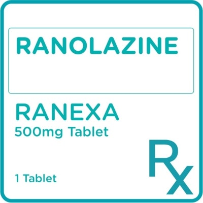 RANEXA Ranolazine 500mg 1 Tablet [PRESCRIPTION REQUIRED]