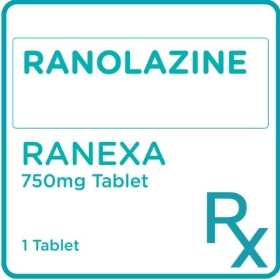 RANEXA Ranolazine750mg 1 Tablet [PRESCRIPTION REQUIRED]