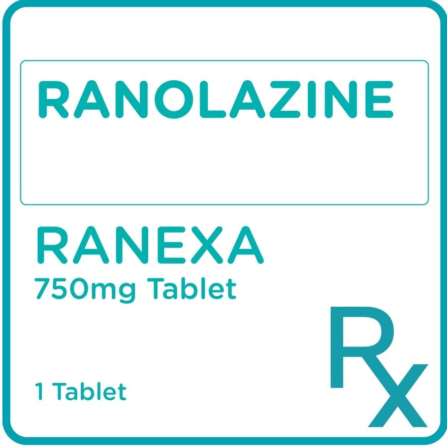 Ranolazine750mg 1 Tablet [PRESCRIPTION REQUIRED]