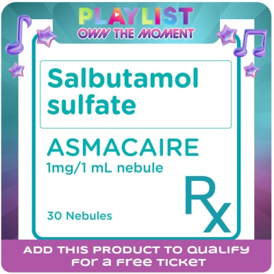 ASMACAIRE - Salbutamol sulfate 1mg/1mL 30 Nebules [PRESCRIPTION REQUIRED]
