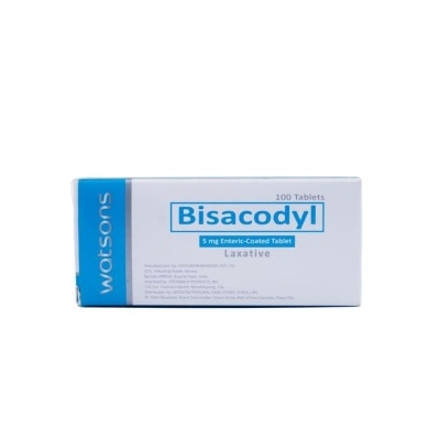 WATSONS GENERICS WATSONS Bisacodyl 5mg 1 Enteric-Coated Tablet