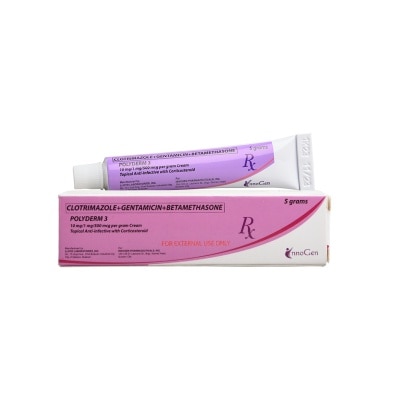 POLYDERM Clotrimazole + Gentamicin + Betamethasone Cream 10g [PRESCRIPTION REQUIRED]