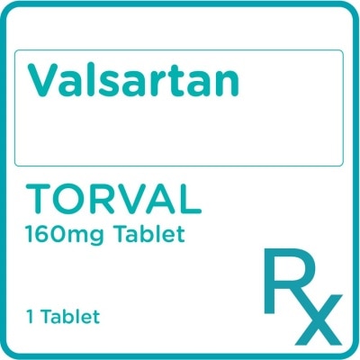 TORVAL Torval Valsartan 160mg 1 Tablet [Prescription Required]