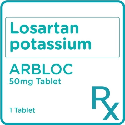 ARBLOC Arbloc Losartan Potassium 50mg 1 Tablet [Prescription Required]