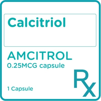 AMCITROL Calcitriol 0.25mcg 1 Capsule [PRESCRIPTION REQUIRED]