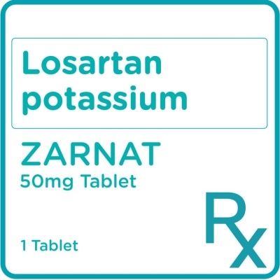 ZARNAT Losartan Potassium 50mg 1 Film-Coated Tablet [PRESCRIPTION REQUIRED]