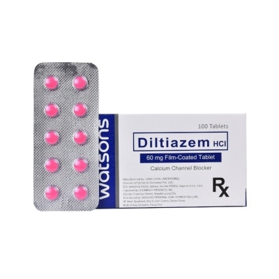 WATSONS GENERICS Diltiazem Hydrochloride 60mg 1 Tablet [PRESCRIPTION REQUIRED]