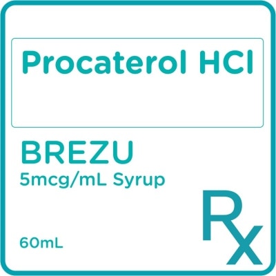 BREZU Procaterol HCl 5 mcg/mL Syrup 60 mL [PRESCRIPTION REQUIRED]