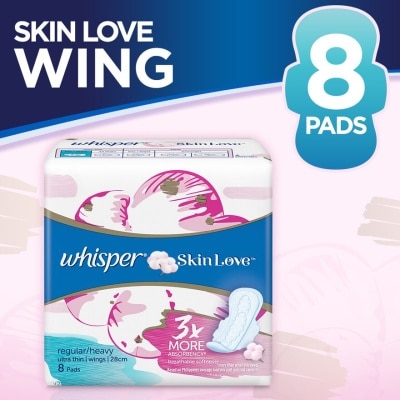 WHISPER Skin Love Ultra Slim 28cm 8pads