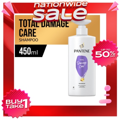 PANTENE Total Damage Care Pro Vitamin Shampoo 450mL (for damaged/frizzy hair)