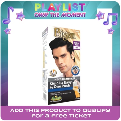 BIGEN - Mens Cream Color 101 Natural Black