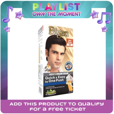 BIGEN - Mens Cream Color Dark Brown 103