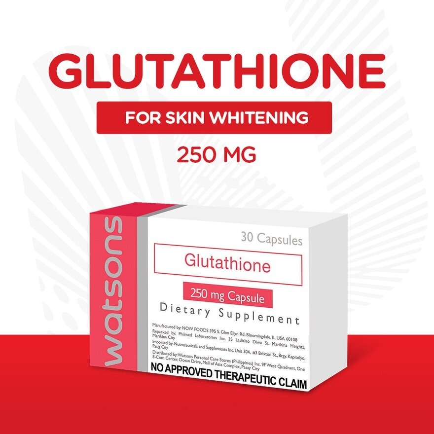 WATSONS GENERICS Glutathione 250mg Dietary Supplement Sold Per Piece
