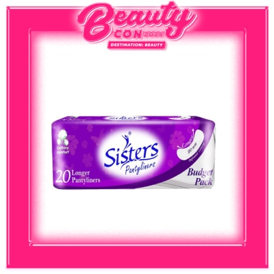 SISTERS Pantyliner 180mm 20 Longer Pantyliners Budget Pack