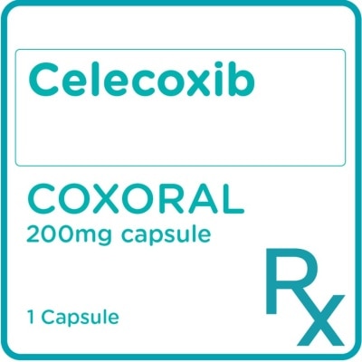 COXORAL COXORAL Celecoxib 200mg Sold Per Piece [PRESCRIPTION REQUIRED]
