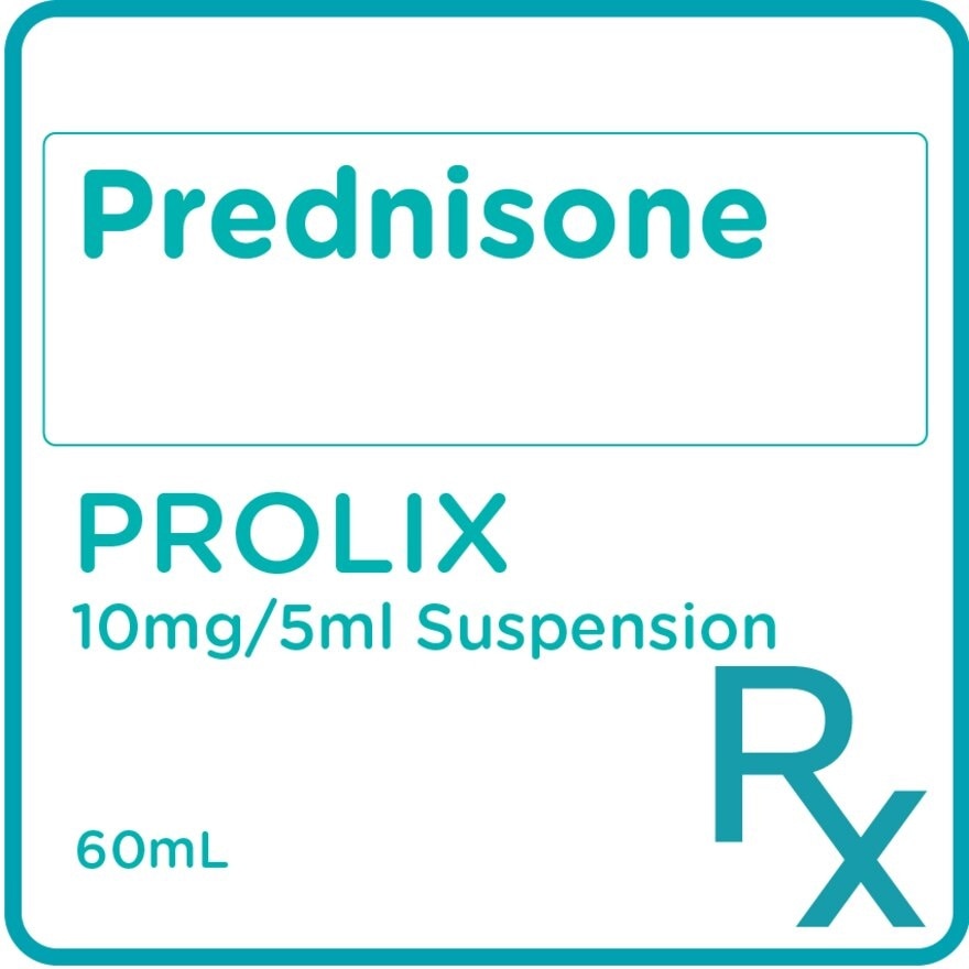 Prednisone 10mg/5ml Suspension 60ml [PRESCRIPTION REQUIRED]