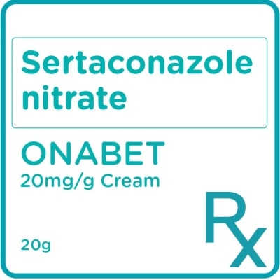 ONABET Sertaconazole nitrate 20mg/g Cream 20g [PRESCRIPTION REQUIRED]