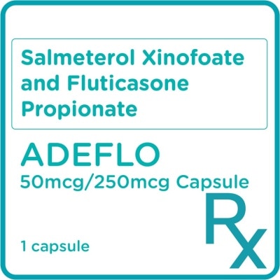 ADEFLO Salmeterol Xinofoate and Fluticasone Propionate 50mcg/250mcg 1 Capsule [PRESCRIPTION REQUIRED]