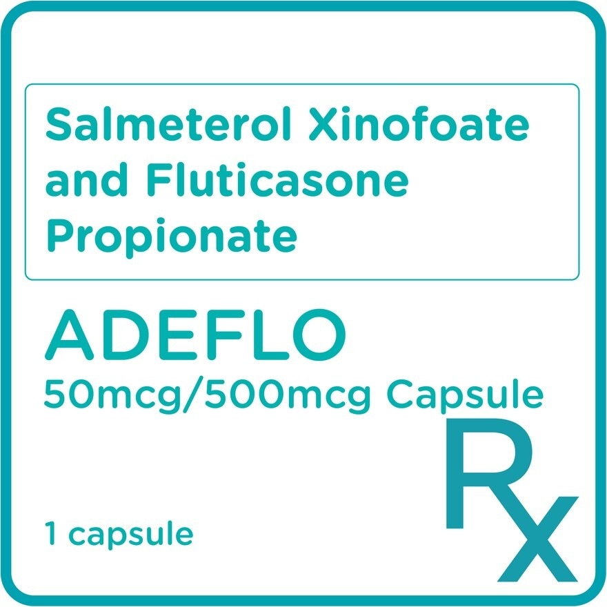 Salmeterol Xinofoate and Fluticasone Propionate 50mcg/500mcg 1 capsule [PRESCRIPTION REQUIRED]