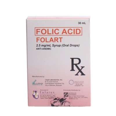 FOLART Folic Acid Drops 30ml [PRESCRIPTION REQUIRED]