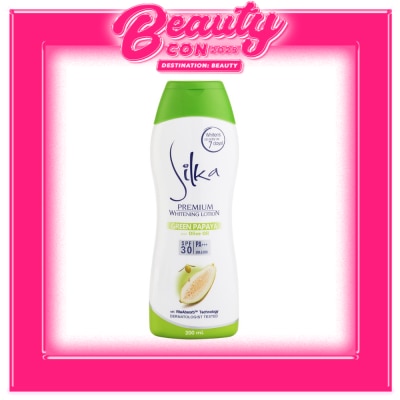 SILKA Premium Whitening Lotion Green Papaya With Olive Oil 200ml