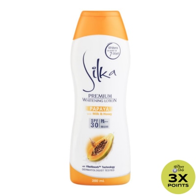 SILKA Premium Whitening Papaya Lotion 200ml