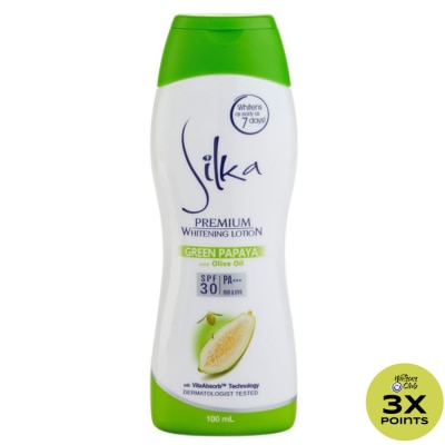 SILKA Green Papaya Premium Whitening Lotion SPF 30 100ml