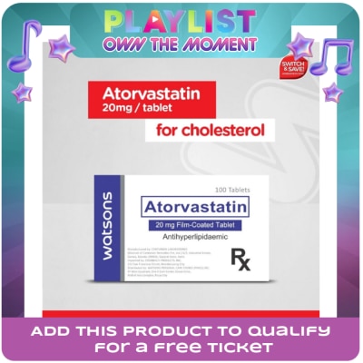 WATSONS GENERICS - Watsons Atorvastatin 20mg 1tablet[PRESCRIPTION REQUIRED]