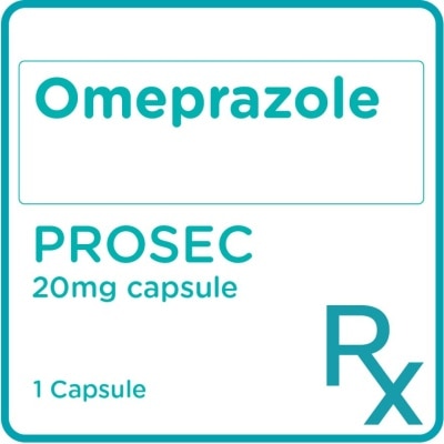 PROSEC Omeprazole 20mg 1 Capsule [PRESCRIPTION REQUIRED]