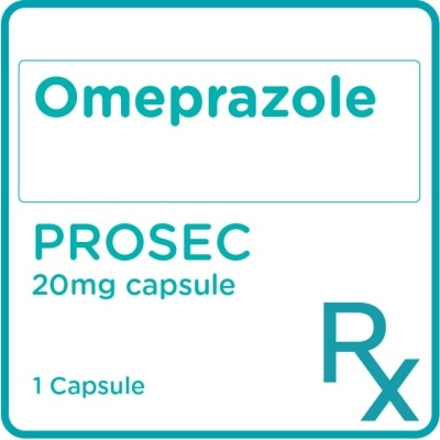 PROSEC, PROSEC Omeprazole 20mg Sold Per Piece [PRESCRIPTION REQUIRED ...