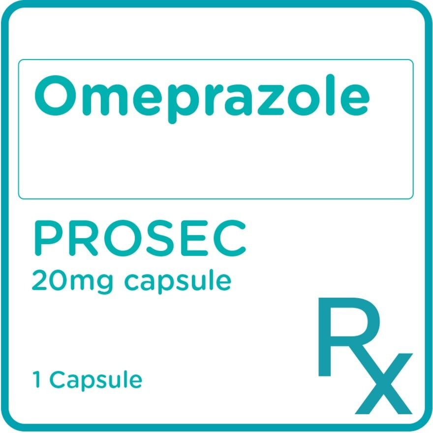 PROSEC Omeprazole 20mg Sold Per Piece [PRESCRIPTION REQUIRED]
