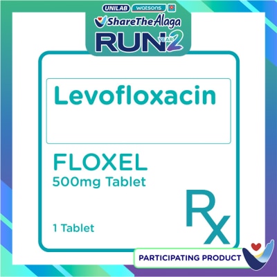 FLOXEL Levofloxacin 500mg 1 Film coated Tablet [PRESCRIPTION REQUIRED] image