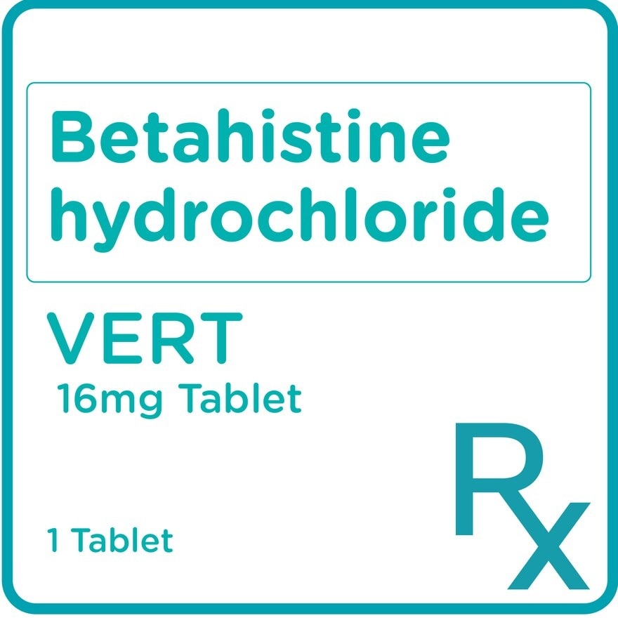 Betahistine 16mg 1 Film-Coated Tablet [PRESCRIPTION REQUIRED]