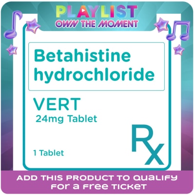 VERT - Betahistine 24mg 1 Film-Coated Tablet [PRESCRIPTION REQUIRED]