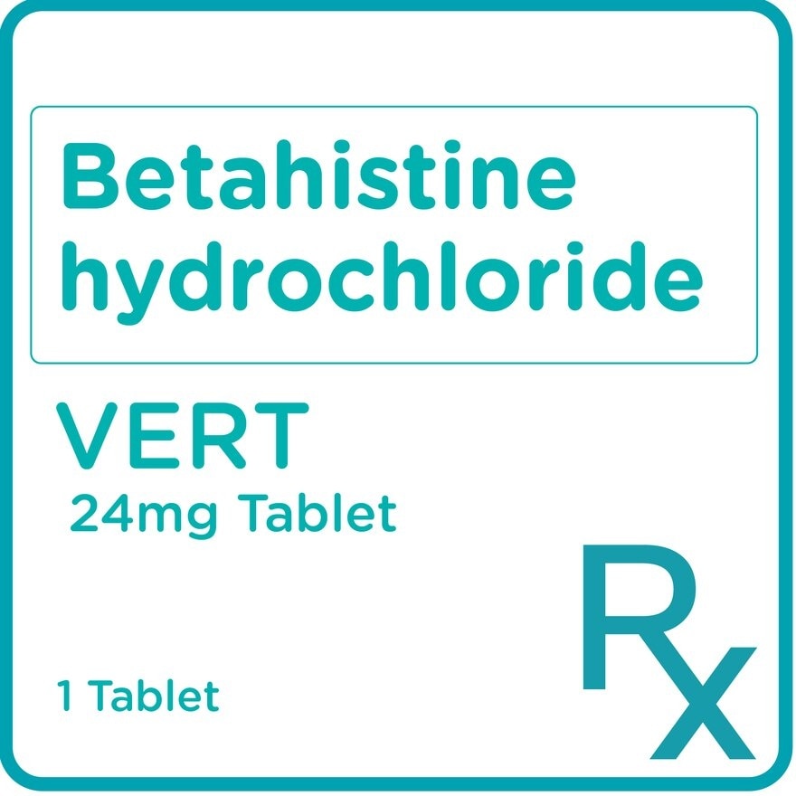 Betahistine 24mg 1 Film-Coated Tablet [PRESCRIPTION REQUIRED]