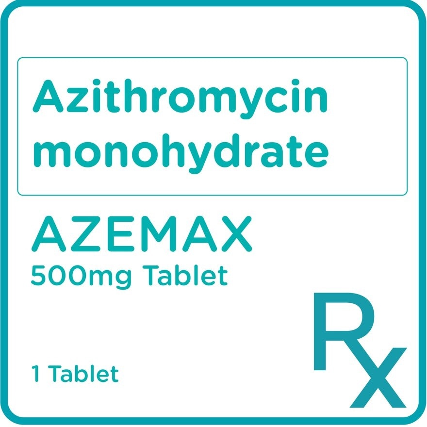 Azithromycin monohydrate 500mg 1 Tablet [PRESCRIPTION REQUIRED]