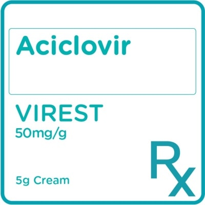 VIREST Aciclovir 5% Cream 5g [PRESCRIPTION REQUIRED]