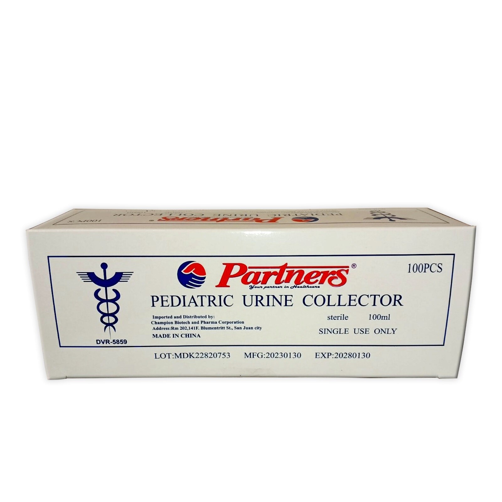 Partners Pediatric Urine Collector 100Ml