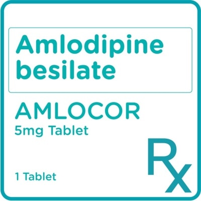 AMLOCOR Amlocor Amlodipine 5mg 1 Tablet [Prescription Required]