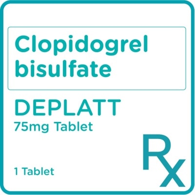 DEPLATT Clopidogrel bisulfate 75 1 Film-Coated Tablet [PRESCRIPTION REQUIRED]
