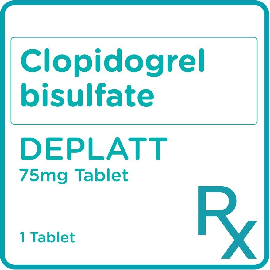 Clopidogrel bisulfate 75 1 Film-Coated Tablet [PRESCRIPTION REQUIRED]