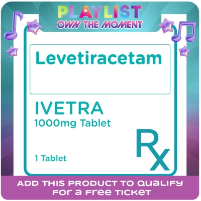IVETRA - Levetiracetam 1000mg 1 Film-coated Tablet [PRESCRIPTION REQUIRED]