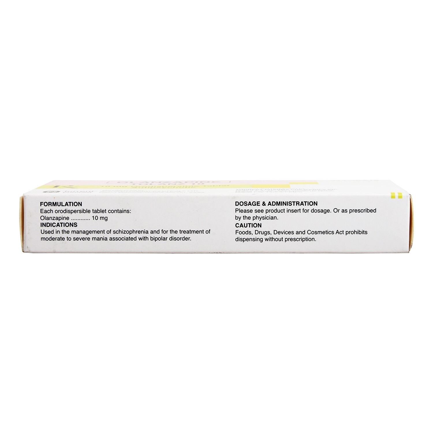 Olanzapine 10Mg 1 Film-Coated [PRESCRIPTION REQUIRED]