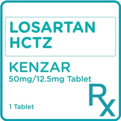 KENZAR Kenzar Plus Losartan Potassium 50mg +HCTZ 12.5mg Tablet [Prescription Required]