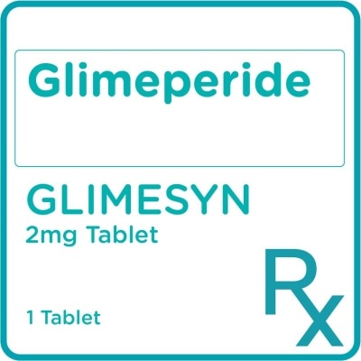 GLIMESYN Glimesyn Glimepiride 2mg 1 Tablet [Prescription Required]