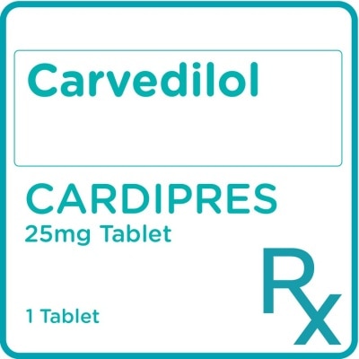 CARDIPRES Cardipres Carvedilol 25mg 1 Tablet [Prescription Required]