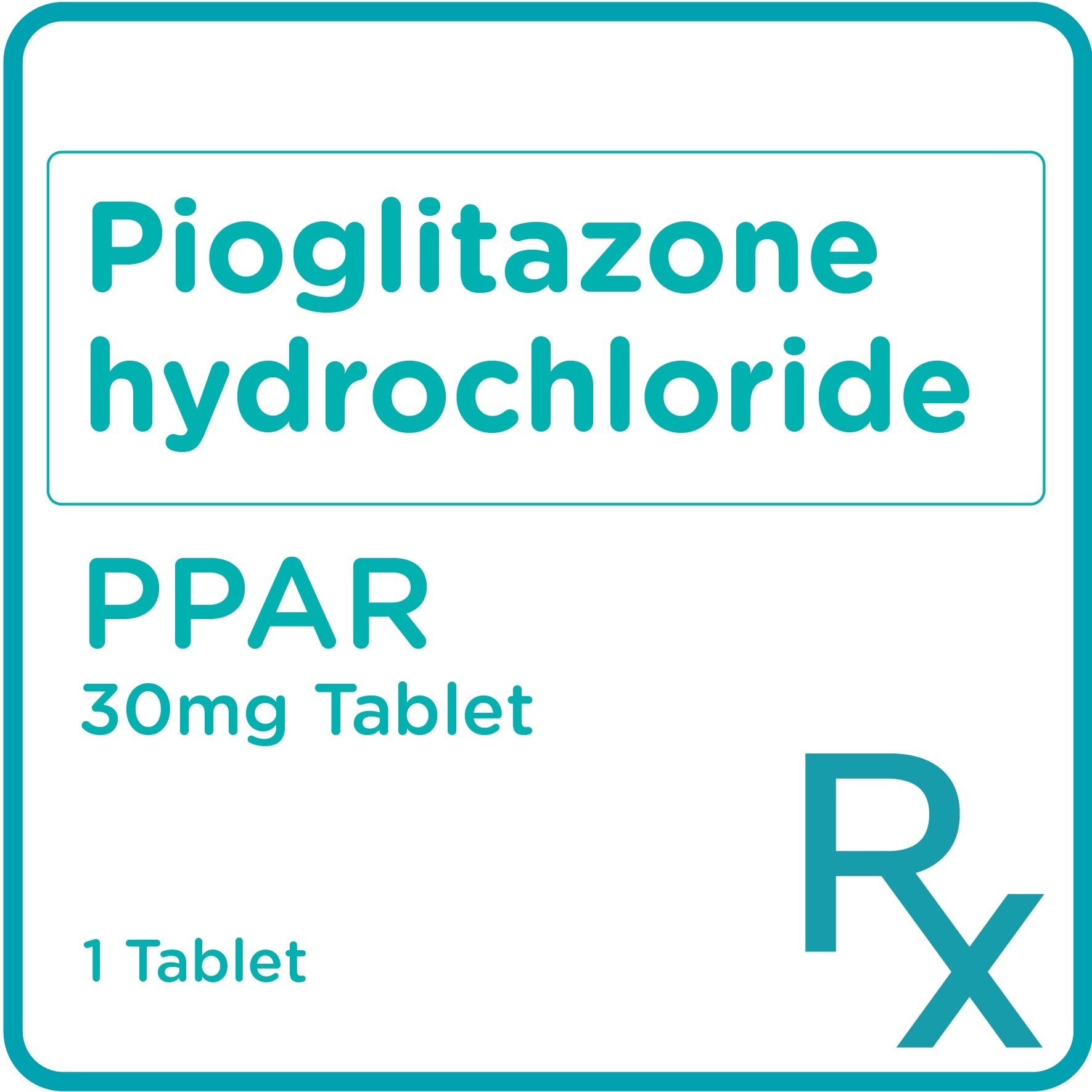 Pioglitazone 30Mg 1 Tablet [Prescription Required]